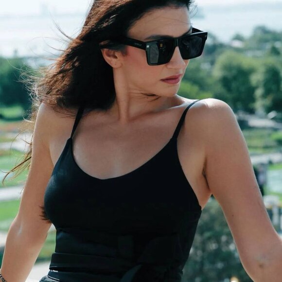 Off-White OERI109 LAWTON 6E55 Sunglasses Havana Square Frame, Green Lenses - Picture 3 of 11